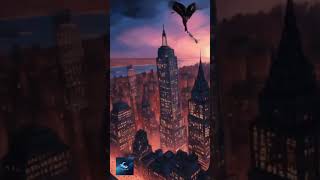 Urban Serenity Relaxing Lofi Hip Hop with Flying Bats #relaxing #citynight #lofihiphop #thanilofi