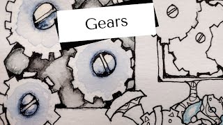 Easy Doodle Art Patterns - Steampunk Gears