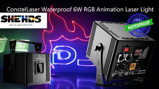 Shehds ConstelLaser Waterproof 6W RGB Animation Laser Light