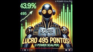 🟢 GAIN +495 pts - Robô Mini Índice V Power - Day Trade Ao Vivo - Pregão 19/09/2024 #roboinvestidor