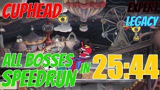 [Former World Record] All Bosses Speedrun - 25:44 - Legacy, Expert, Solo - Cuphead