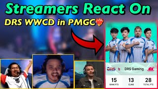 Streamers And Casters React On DRS WWCD🇳🇵in PMGC GRAND FINALS 2022❤️‍🔥| Ft. Cr7 HORAA, 4K GamingN