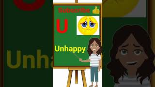 Five words start with letter U with Spelling.#kidsstudy ,#educationalvideosforkids