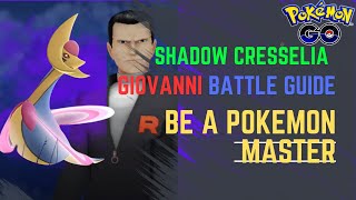 Mastering the Giovanni Battle: Tips and Tricks to Rescue Shadow Cresselia in Pokemon Go