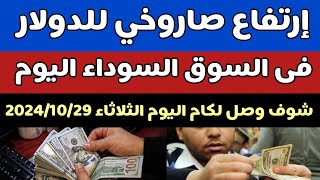 سعر الدولار اليوم/اسعار الدولار في السوق السوداء اليوم في مصر الثلاثاء 2024/10/29