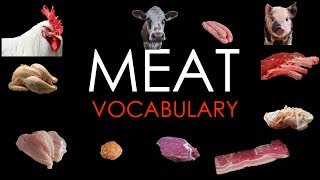 CARNES EN INGLÉS-MEAT VOCABULARY-TYPES OF MEAT IN ENGLISH