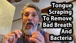 Tongue Scraping To Remove Bad Breath And Bacteria | Tip Of The Day | Dr. Robert Cassar