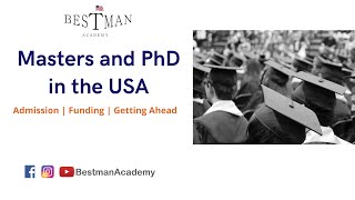 Masters and PhD in the USA and similar countries | Admission, Funding, and Getting Ahead