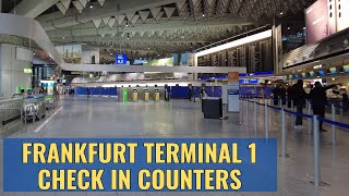 Tour the Check in Areas Frankfurt Airport (FRA) Terminal 1 April, 2023 4K