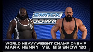 WWE 2K22 | Mark Henry vs Big Show World Heavyweight Championship | SmackDown 2009