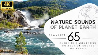 2 hours of pleasant natural sounds - waterfall.