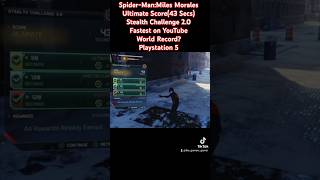 Miles' Stealth Challenge 2#ultimate #fastest #ps5 #shorts #spiderman #gaming #milesmorales #besttime