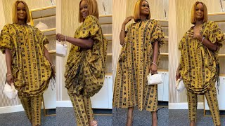 How to make a Transformer Bubu Dress with Side Ruch | Ankara Drawstring Dress