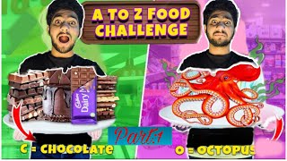 A To Z Food Challange In Shopping Mall😂