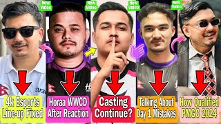 4k Esports Lineup Completed😱| Horaa Esports Craze In PMSL Lan🔥| Cr7 Reaction After Horaa WWCD |Bipul