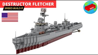 Fetcher Class Destroyer MOC - WW2 - Lego