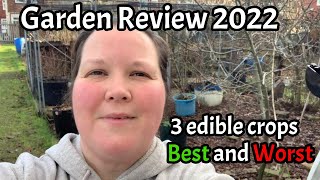 Happy New Year #GardenReview Allotment Year 2022 - Best and Worst 3 crops!