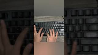 ASMR be like:      (plot twist at end)#shorts#ASMR#Rickroll#Keyboard#Plottwist