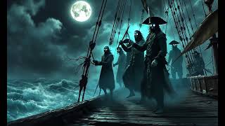 Ghostly Pirates Dance Under the Full Moon! | Halloween Window Projection