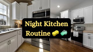 My Daily Night Kitchen Cleaning Routine😱Kitchen Cleaning 🧼🧹#youtubevideo #kitchencleaning