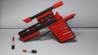 | DIY | How to make a paper ' JAGUAR GUN' That shoots paper bullets-TOY WEAPONS-By. Dr.Origami