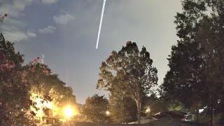 Aircraft fly over 2021-08-24  01:19(UTC)  cams(5 NW, 7 S, 3 SW) AMS114 (River Oaks), Baton Rouge ,LA