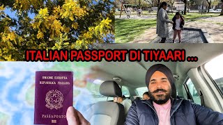 Italian Passport di tiyari....( italy vlog )