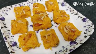 Kesar mango Barfi | Instant Mango Bread Barfi