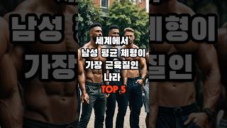 세계에서 남성 평균 체형이 가장 근육질인 나라 TOP 5 #지식 #생활 #생활정보 #궁금 #이슈 #순위 #뉴스 #남성 #근육 #헬스