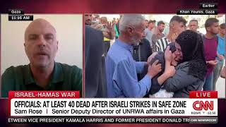 "This is no way for anyone to live" Senior Deputy Director of UNRWA Affairs in Gaza Sam Rose on CNN