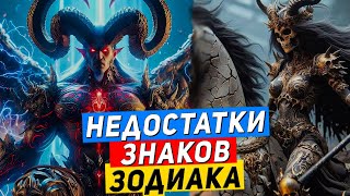 Недостатки знаков зодиака