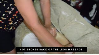 How to Massage the Back of the Legs with Hot Stones | Stoned Away Blog 3