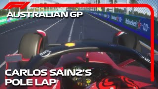 Carlos Sainz's Pole Lap Australian GP 1.16.368 | Assetto Corsa [Mouse Steering] #f1