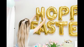 How to Create a DIY Hoppy Easter Balloon Backdrop in Minutes | Hadley Designs