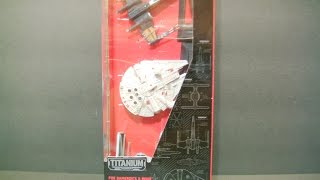 Star Wars The Black Series 4 pack.  Millenium Falcon, Tie Fighter, X Wing