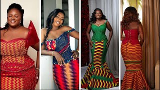 32 Beautiful Beaded kente Dresses for Engagement