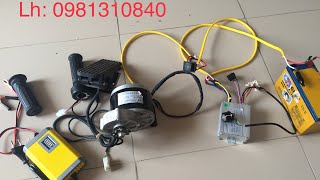 Bộ mô tơ chế xe 12V250W tải dc 150kg. Lh 0981310840