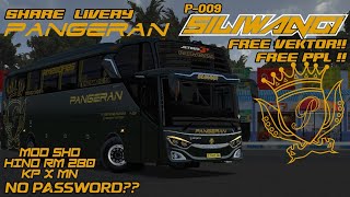 SHARE LIVERY PANGERAN "SILIWANGI"P009||FREE VEKTOR FREE PPL!||MOD JB3 HINO RM280  KP X MN||BUSSID ID