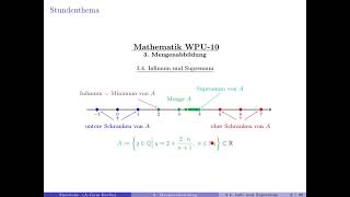 Mathe 10 WPU / 3.4. Infimum und Supremum