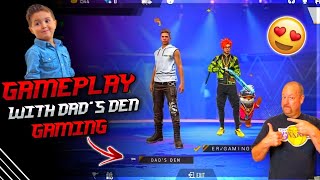 Gameplay With Dad's Den|Celebrity Gameplay|Free Fire Tricks Tamil ❤️