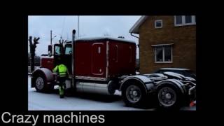 Подборка 2017 Зимний Запуск Американских грузовиков  Peterbilt