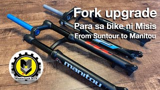 Fork upgrade sa bike ni Misis.