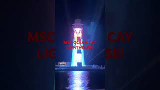 MSC Ocean Cay Lighthouse beach party