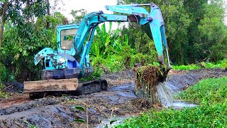 Máy Xúc Đất Làm Việc - Múc Đất, Dọn Cỏ - Excavator Working - MinhAn Toys #428