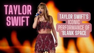 Taylor Swift Slays with 'Blank Space' | An Iconic Performance of Love and Mystery! 🖤🎶 #taylorswift