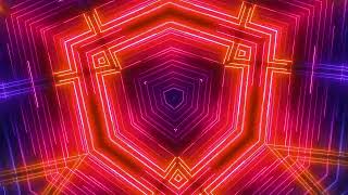 4K Neon Multicolored lines Background Animation 28