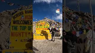 Khardungla Pass Ladakh 2024 #khardunglapass #ladakh #trendingshorts #brothers #indianflag