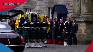 JENAZAH RATU ELIZABETH TIBA DI ISTANA HOLYROODHOUSE EDINBURGH