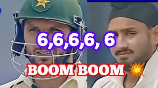 Cricket | Shahid afridi vs Harbhajan Singh #best #cricket#shahid #foryou