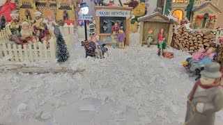 Christmas Village Display 2023 ~ Walmart Store Display #christmas #christmasvillage #diy